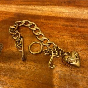 Juicy Couture Vintage chunky Gold Charm Bracelet